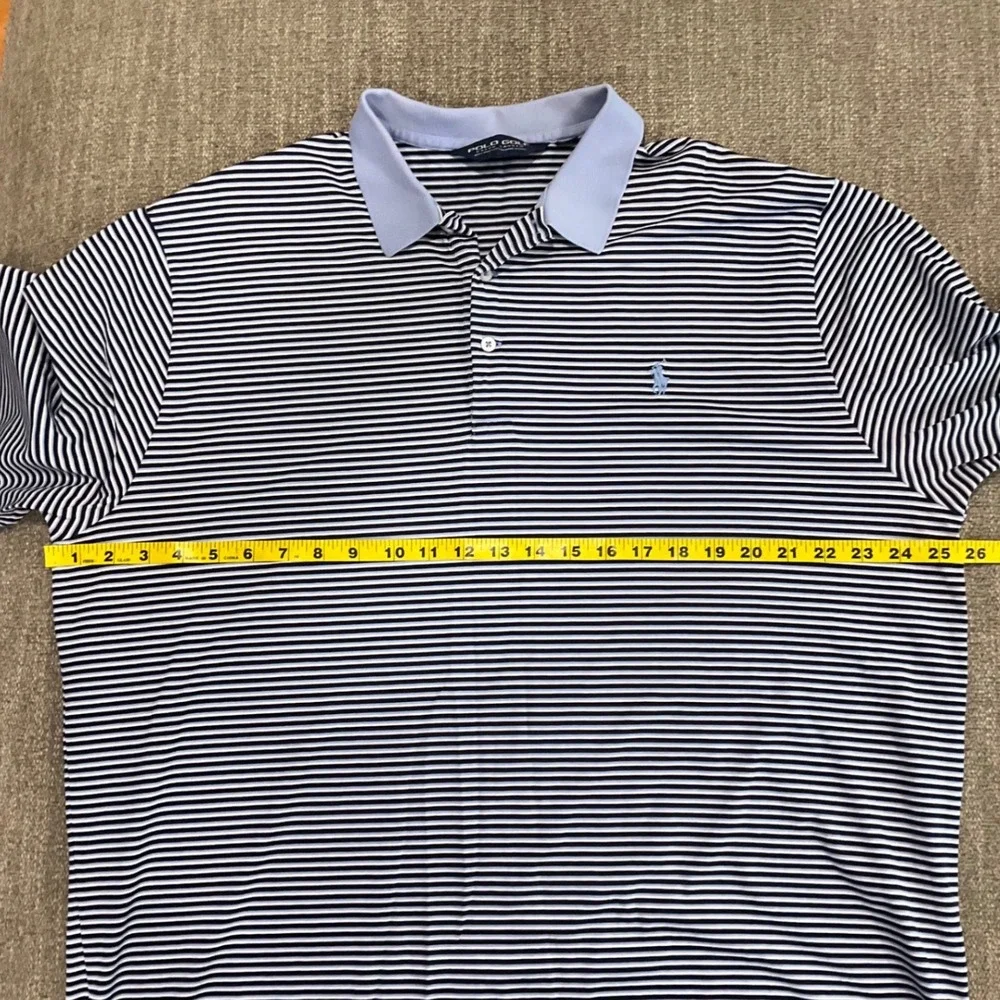 Polo Golf Ralph Lauren Shirt Pima Cotton Polo Stretch Performance Striped XL‎